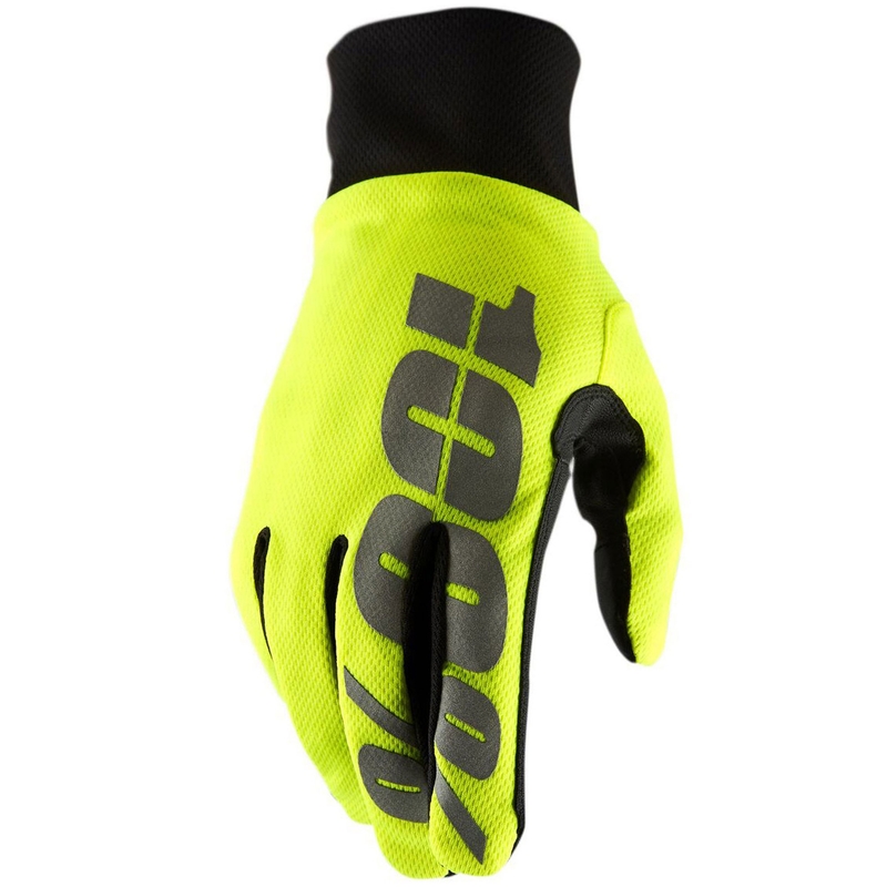 Motocross käsineet 100% HYDROMATIC neon keltainen