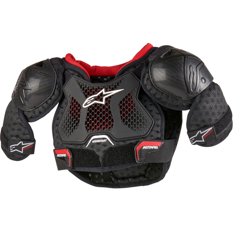 Alpinestars Bionic Kickstart Lasten vartalosuoja Musta-Punainen