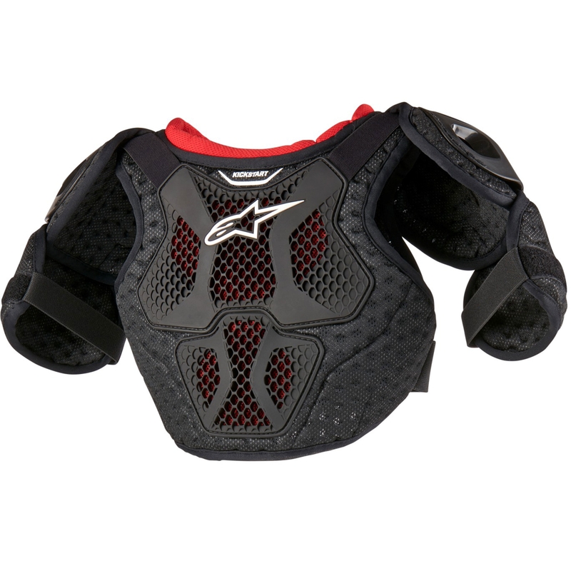 Alpinestars Bionic Kickstart Lasten vartalosuoja Musta-Punainen