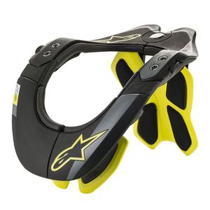 Alpinestars BNS Tech-2 musta ja keltainen fluo kaularangan suojain