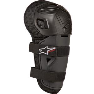 Alpinestars Bionic Kickstart polvisuojat lapsille musta ja punainen