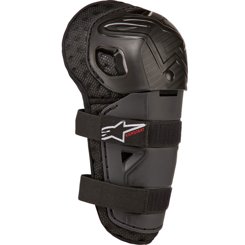 Alpinestars Bionic Kickstart polvisuojat lapsille musta ja punainen