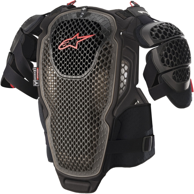 Alpinestars A-6 musta-antrasiitti-punainen vartalonsuojain