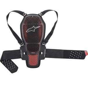 Alpinestars Nucleon KR-1 CELL CE2 läpinäkyvä-harmaa-punainen-musta selkärangan suojus