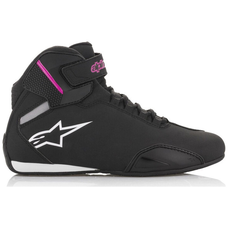 Alpinestars Stella Sector Naisten moottoripyöräsaappaat musta ja violetti
