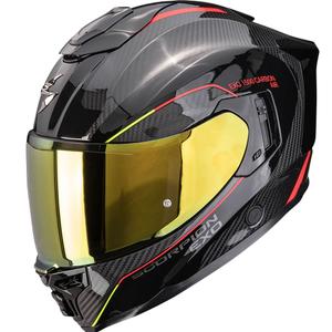 Scorpion EXO-1500 Carbon Air Mundi Moottoripyörä Kypärä Umpikypärä Musta-Punainen-Keltainen