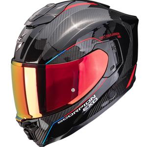 Scorpion EXO-1500 Carbon Air Mundi Moottoripyörä Kypärä Umpikypärä Musta-Punainen