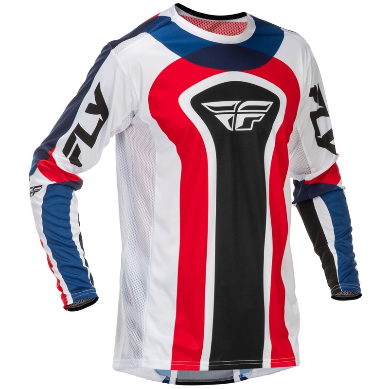 Motocross pelipaita FLY Racing Lite USA punainen-valkoinen-sininen