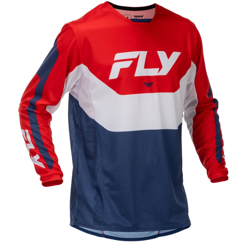 Motocross pelipaita FLY Racing Kinetic USA punainen-valkoinen-sininen