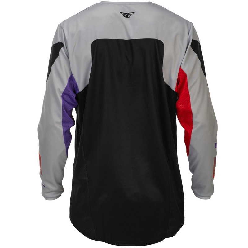 Motocross pelipaita FLY Racing Kinetic USA harmaa-punainen-violetti-musta