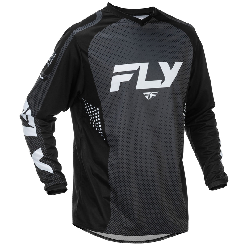 Motocross pelipaita FLY Racing F-16 musta ja valkoinen