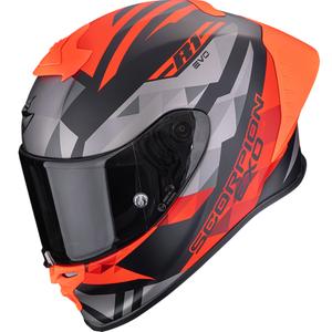 Integroitu moottoripyöräilykypärä Scorpion EXO-R1 EVO II Air Valere matta musta-punainen