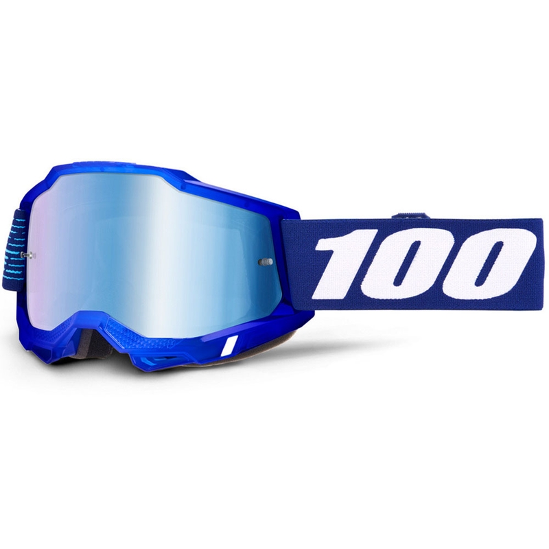 Motocross-lasit 100% Accuri 2 2028 sinisellä pleksillä varustettuna