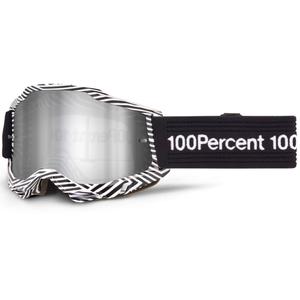 Motocross-lasit 100% Accuri 2 SAMBA hopeisella pleksillä varustettuna