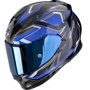 Integroitu moottoripyöräilykypärä Scorpion EXO-491 Zumo musta-sininen
