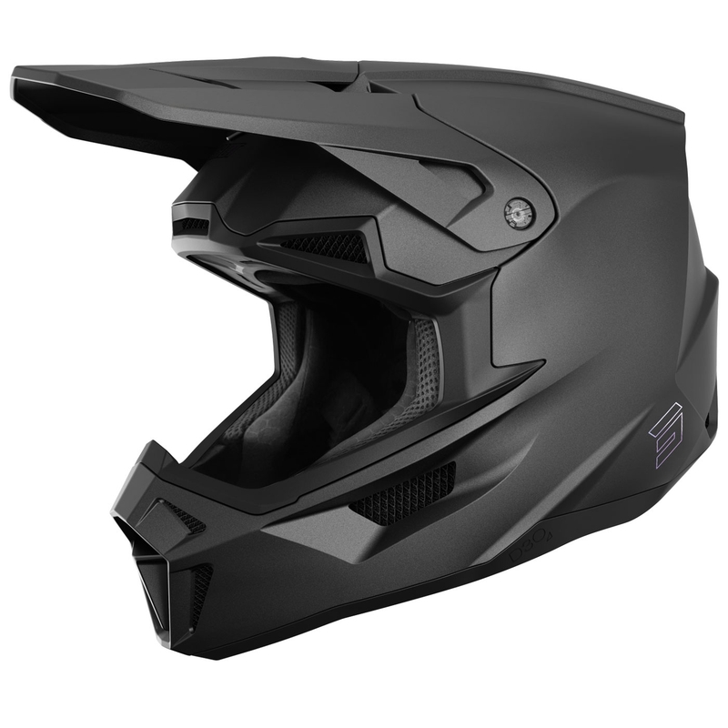 Motocross kypärä Shot Lite Solid mattamusta