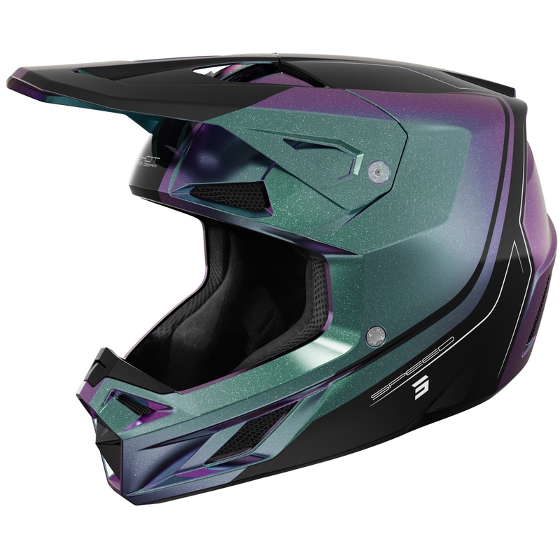 Motocross kypärä Shot Speed Fury kiiltävä cameleon
