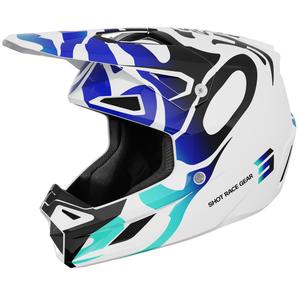 Motocross kypärä Shot Speed Ghost kiiltävä sininen