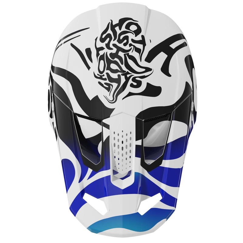 Motocross kypärä Shot Speed Ghost kiiltävä sininen