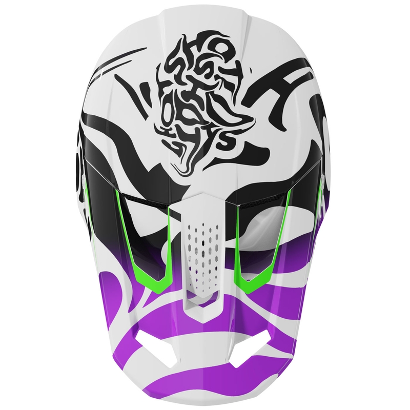 Motocross kypärä Shot Speed Ghost kiiltävä violetti