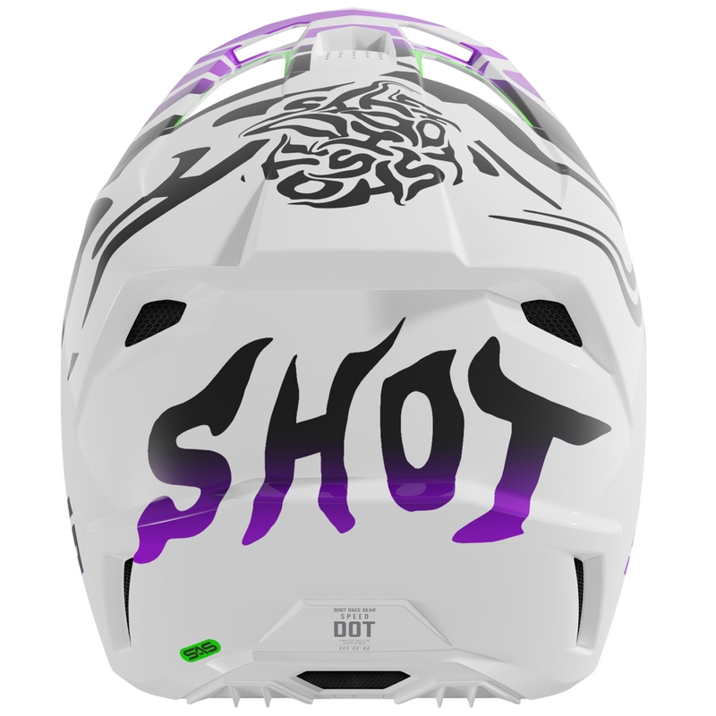 Motocross kypärä Shot Speed Ghost kiiltävä violetti