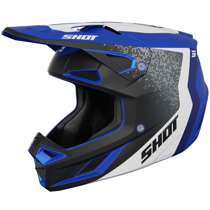 Motocross kypärä Shot Speed Hybrid matta sininen