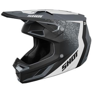 Motocross kypärä Shot Speed Hybrid matta harmaa