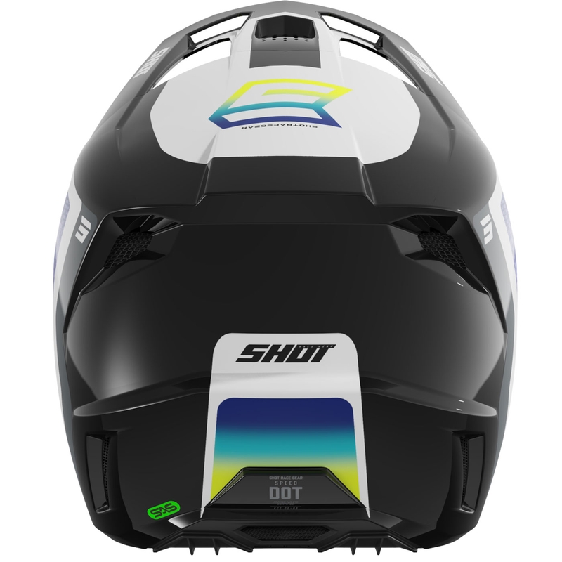 Motocross kypärä Shot Speed Hybrid kiiltävä fluo keltainen