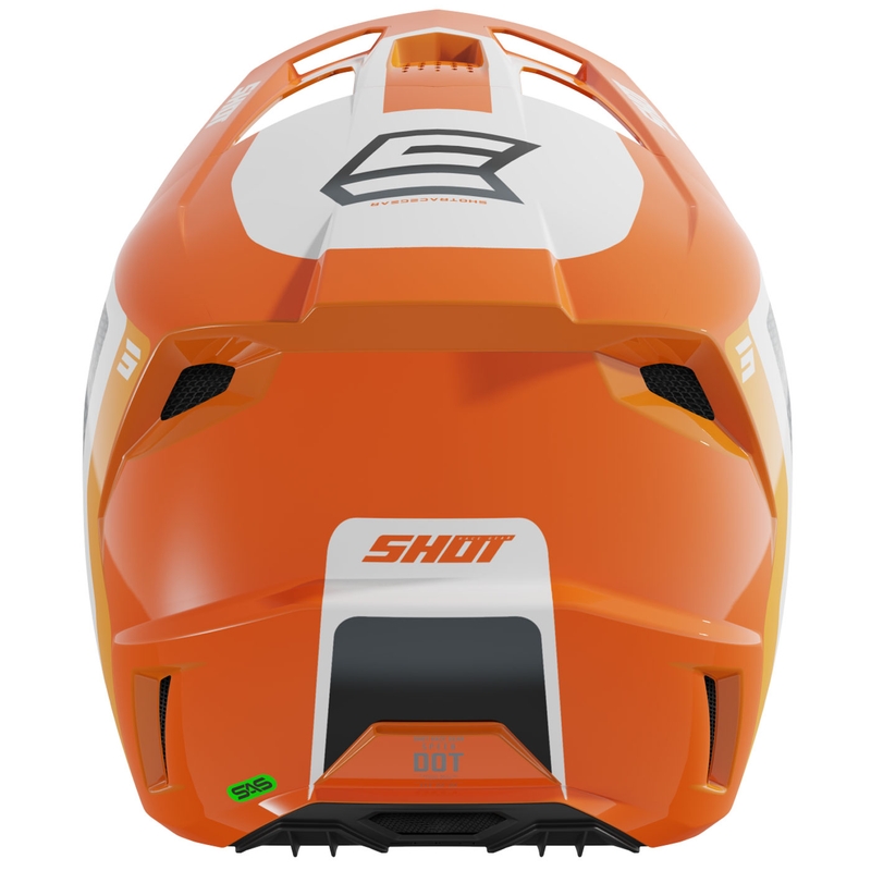 Motocross kypärä Shot Speed Hybrid kiiltävä oranssi
