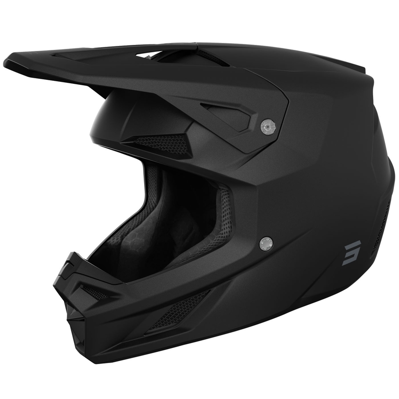 Motocross kypärä Shot Speed Solid mattamusta