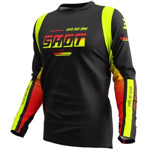 Motocross pelipaita Shot Devo Block fluo keltainen