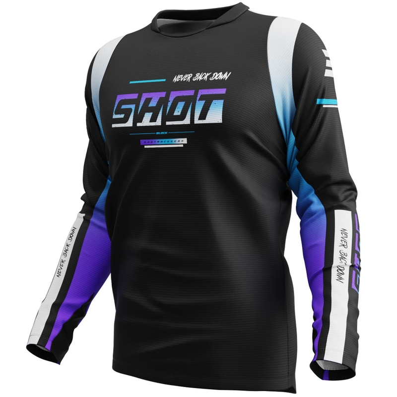 Motocross pelipaita Shot Devo Block violetti