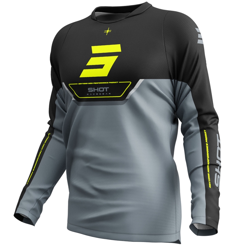 Motocross pelipaita Shot Devo Daytona fluo keltainen