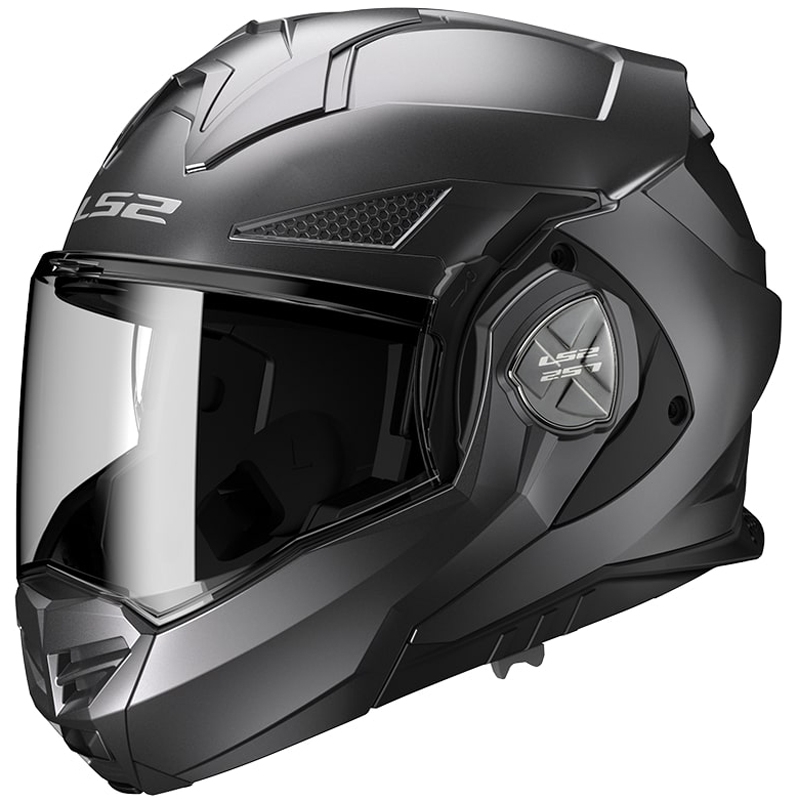LS2 FF901 Advant X Solid titaani mattamusta flip-up moottoripyöräilykypärä