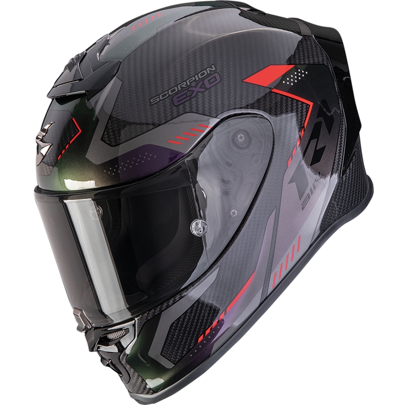Integraalinen moottoripyöräilykypärä Scorpion EXO-R1 EVO II Carbon Air Propel musta kameleontti