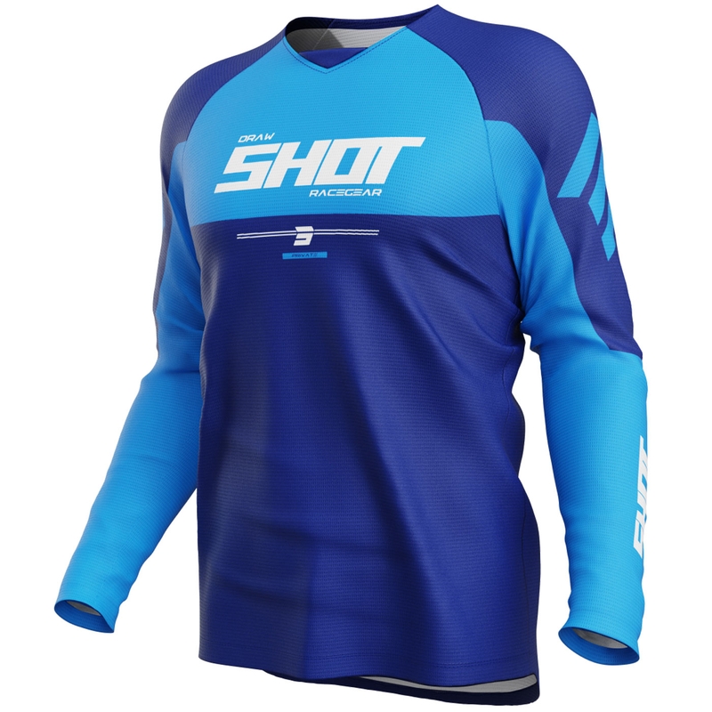 Motocross pelipaita Shot Draw Private sininen