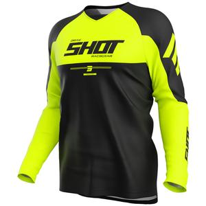 Motocross pelipaita Shot Draw Private fluo keltainen