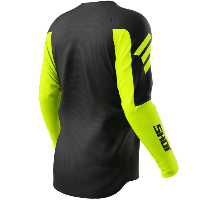 Motocross pelipaita Shot Draw Private fluo keltainen
