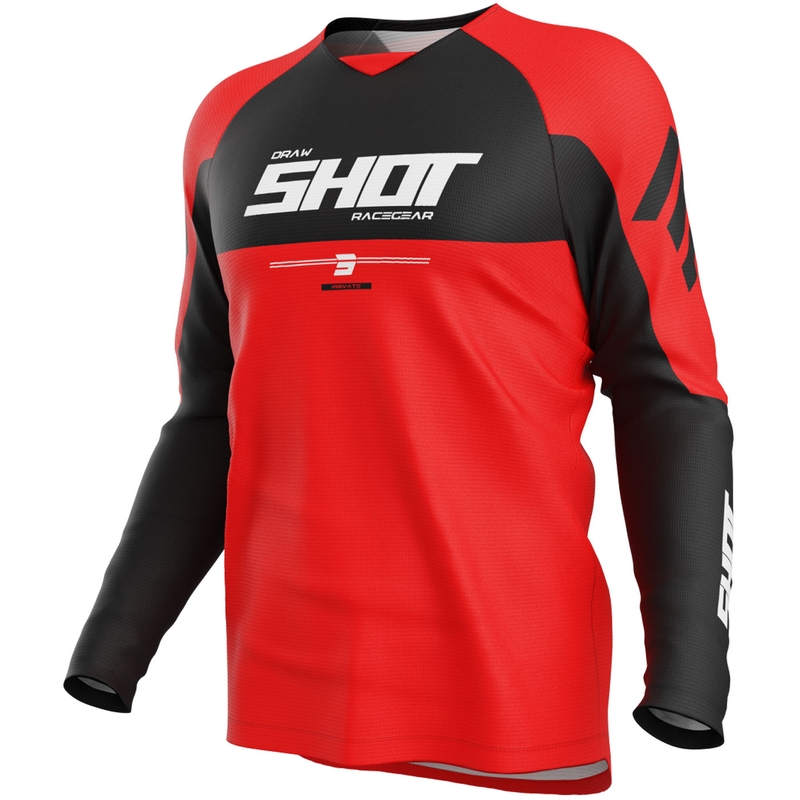 Motocross pelipaita Shot Draw Private punainen