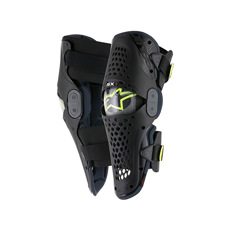 Chrániče kolen Alpinestars SX-1 antracitovo-fluo žluté
