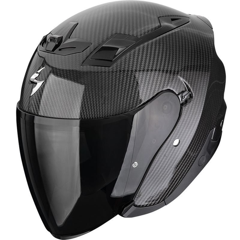 Avoin moottoripyöräilykypärä Scorpion EXO-Z1 Carbon Solid musta