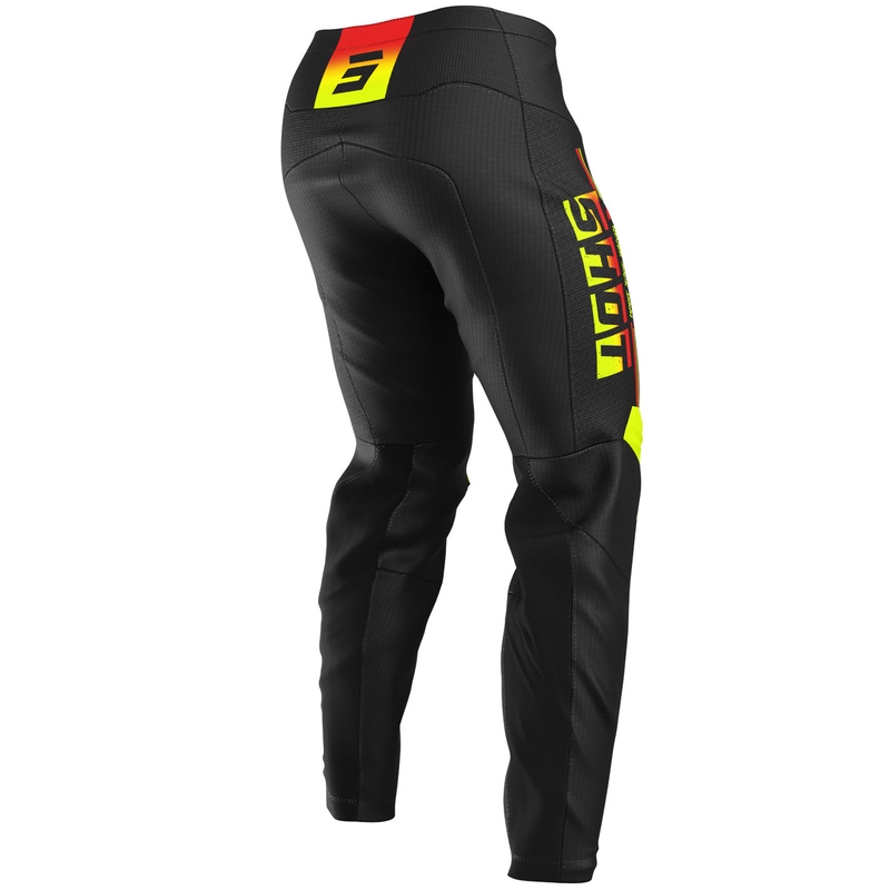 Motocross housut Shot Devo Block Fluo keltainen