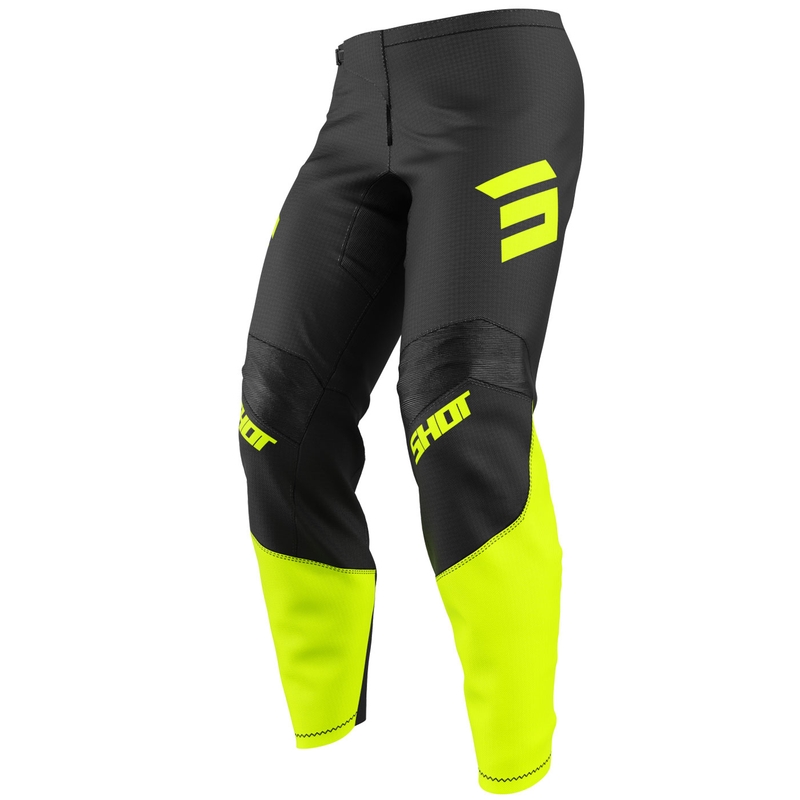 Motocross housut Shot Draw Private fluo keltainen