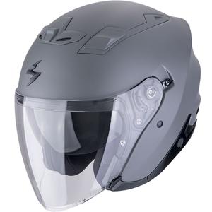 Avoin moottoripyöräilykypärä Scorpion EXO-Z1 SOLID mattasementinharmaa harmaa