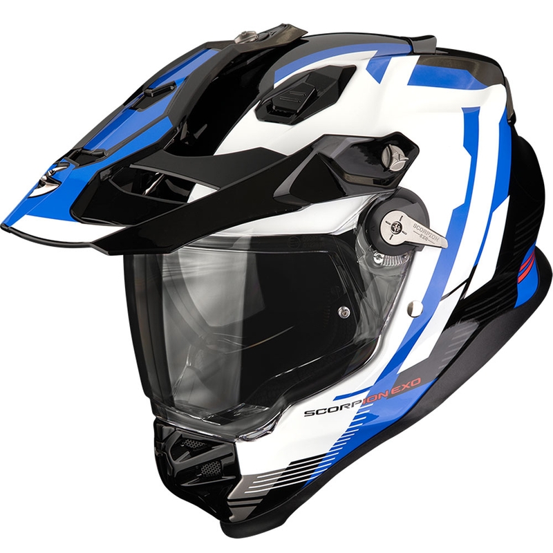 Enduro kypärä Scorpion ADF-9000 Air Patrol musta-sininen-valkoinen