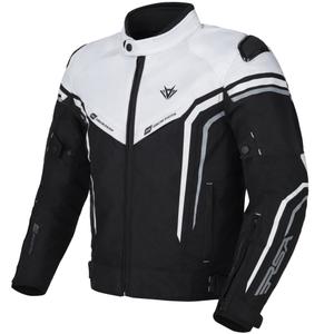 Moottoripyörätakki RSA Compact 2 EVO musta-harmaa-valkoinen