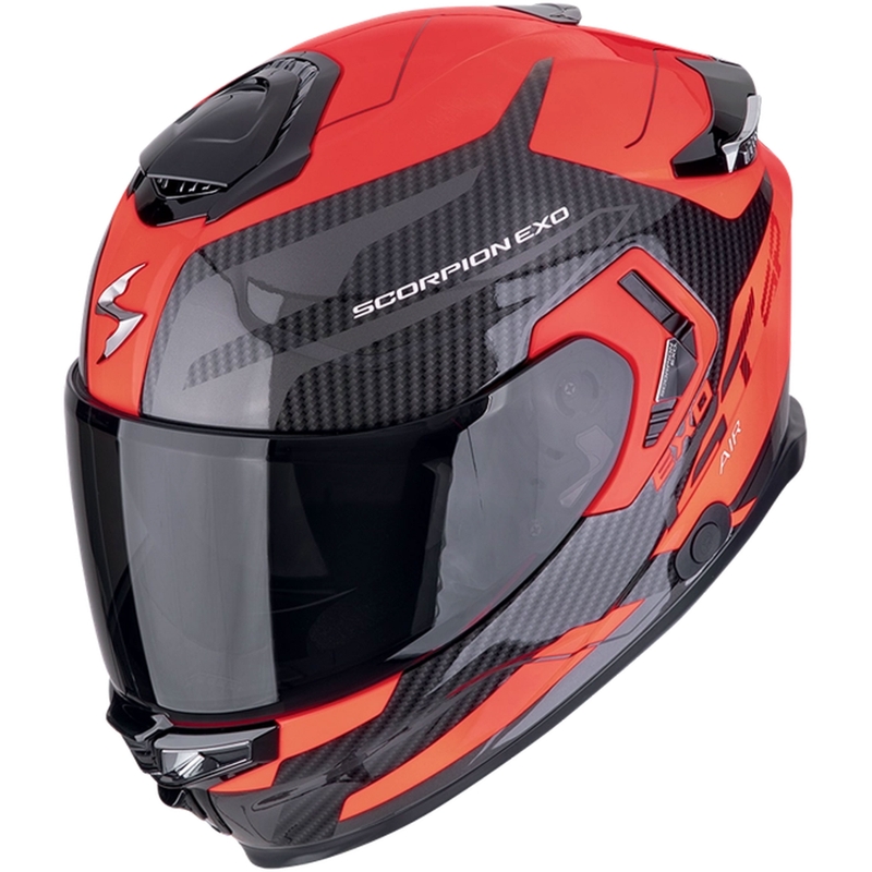 Integroitu moottoripyöräilykypärä Scorpion EXO-GT SP AIR FLEX musta-fluo-punainen