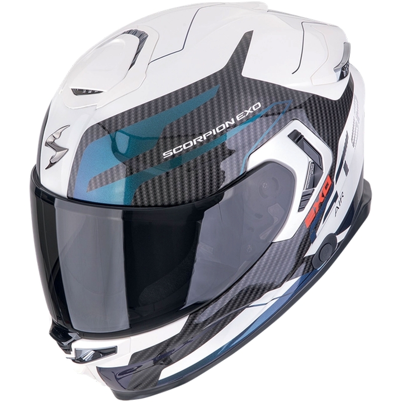 Integroitu moottoripyöräilykypärä Scorpion EXO-GT SP AIR FLEX valkoinen kameleontti