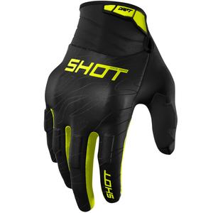 Motocross hanskat Shot Drift Onyx fluo keltainen