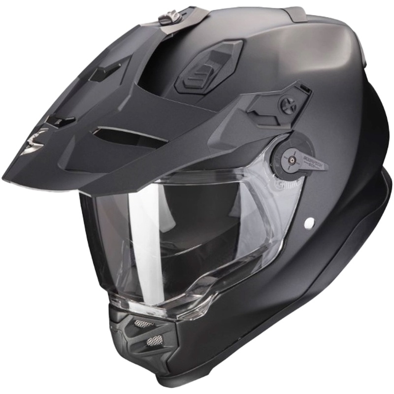 Enduro-moottoripyöräilykypärä SCORPION ADF-9000 AIR Solid pearl black matto